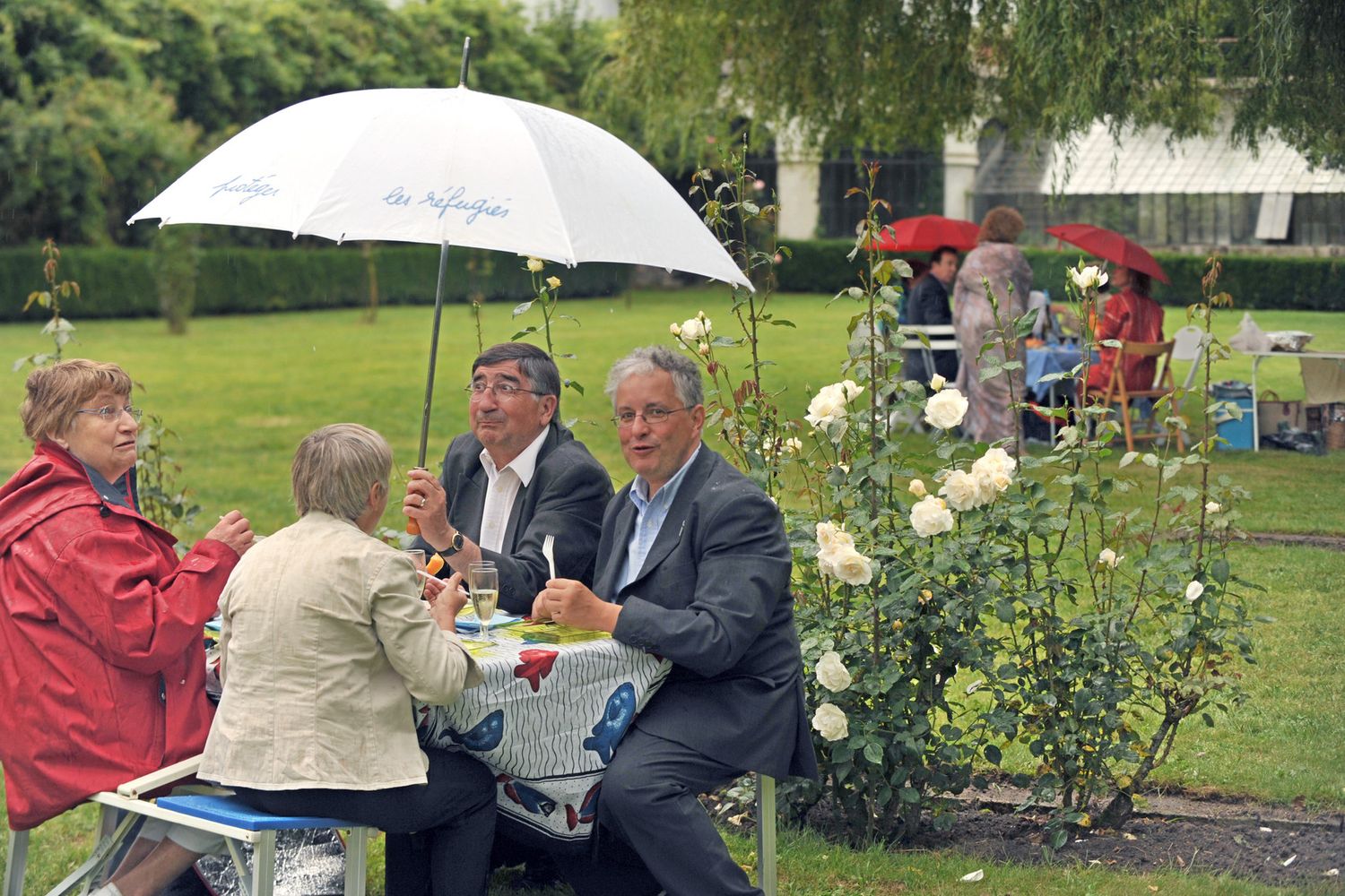 picnic pioggia scampagnata fuoriporta (Afp)&nbsp;