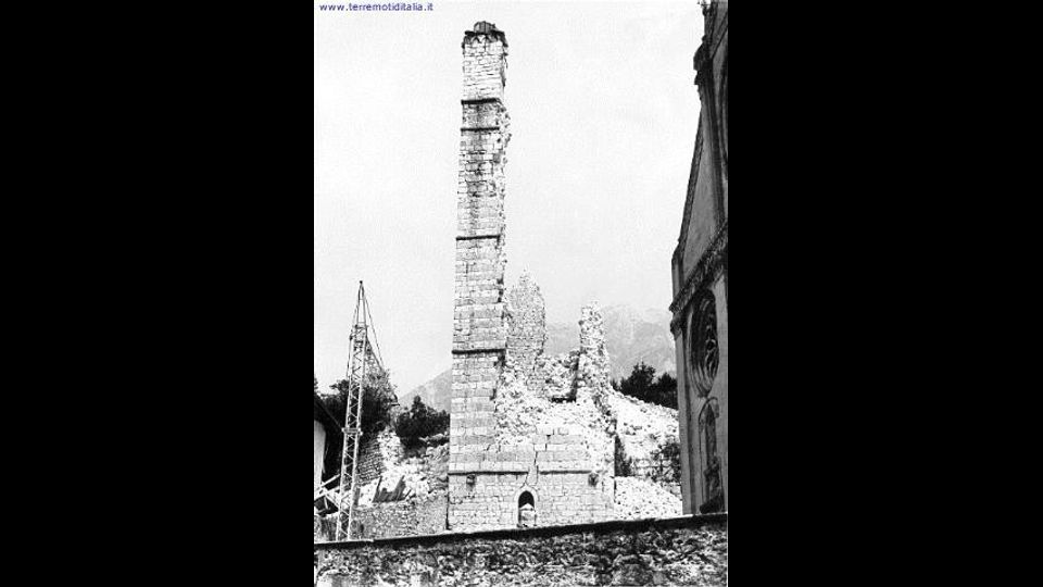 Gemona, la torre campanaria del Duomo (sito Protezione Civile)&nbsp;