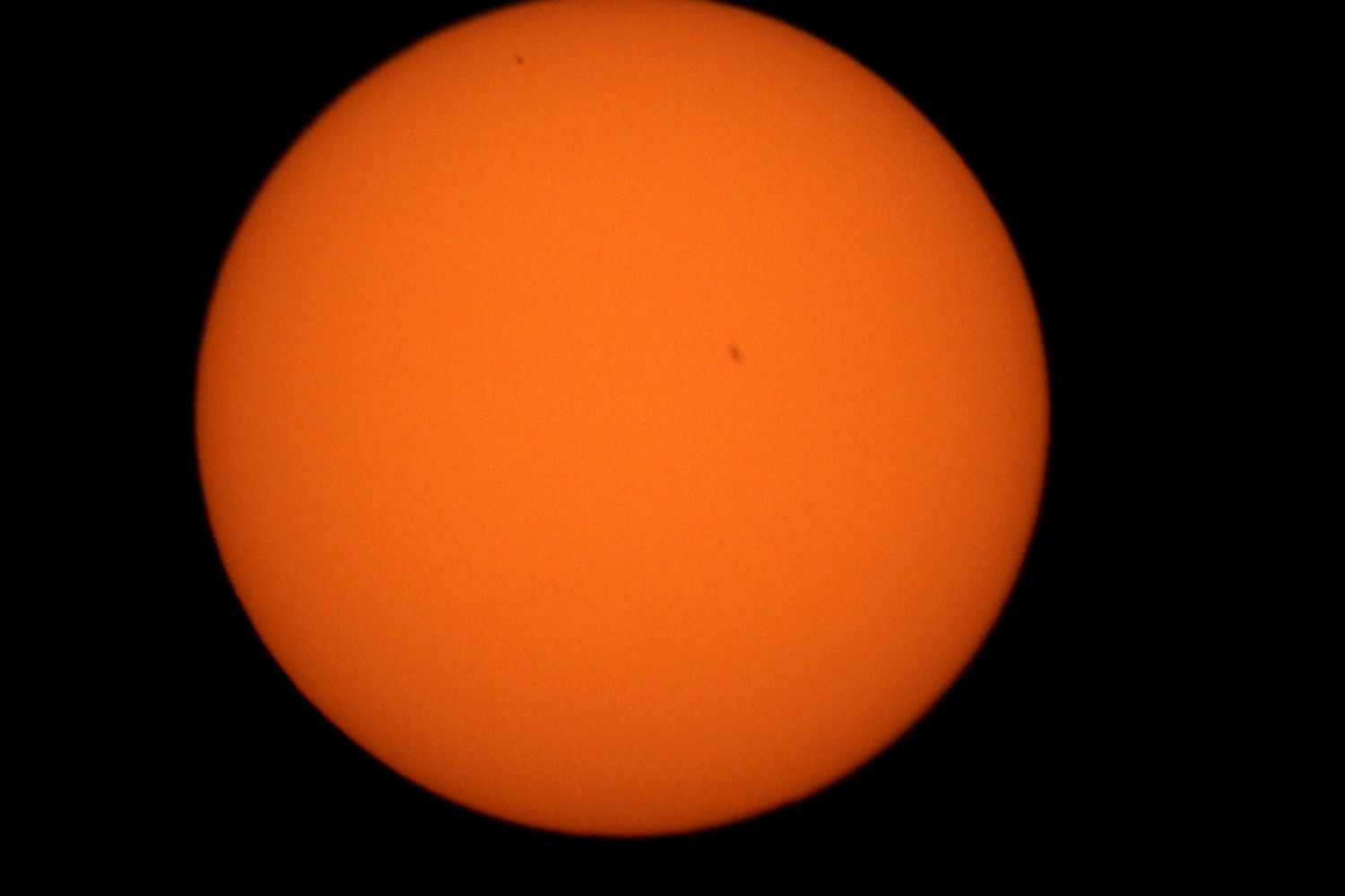 &nbsp;Mercurio davanti al Sole