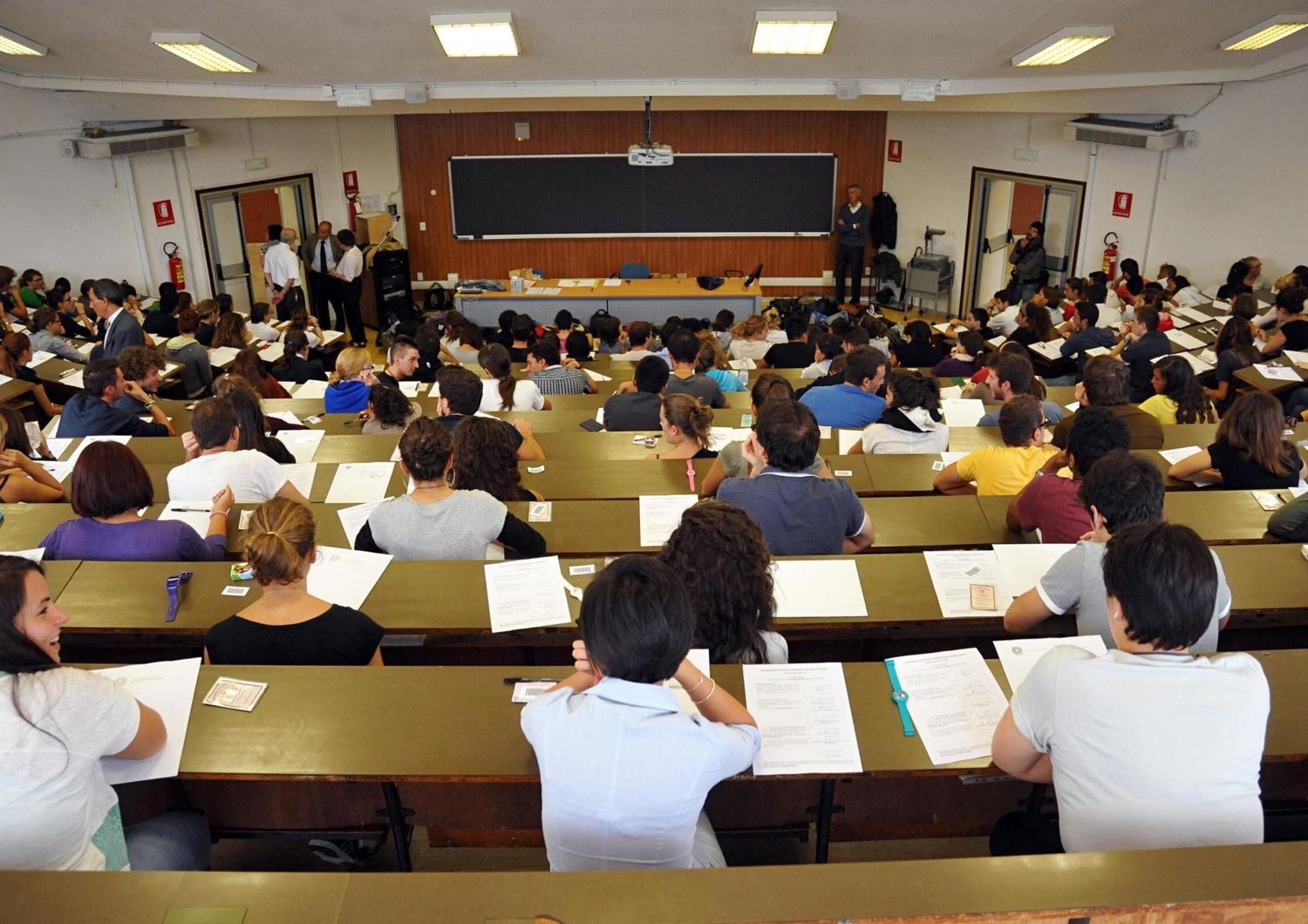 Studenti in un'aula universitaria&nbsp;