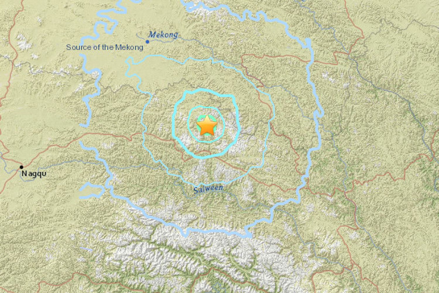 terremoto Dengqen, Tibet (sito terremoto)&nbsp;