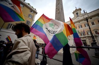 &nbsp;Unioni Gay festeggiamenti Montecitorio