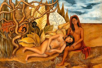 Frida Kahlo due nudi nel bosco&nbsp;