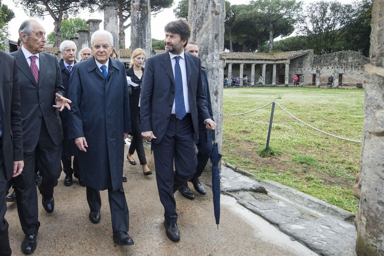 Mattarella Franceschini a Pompei (sito Quirinale)&nbsp;