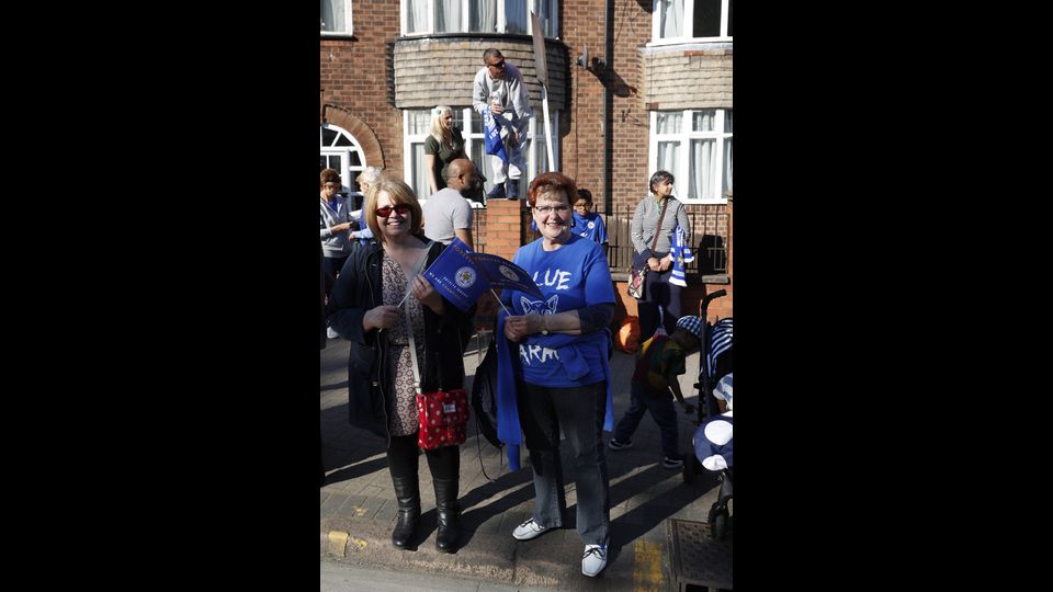 Leicester, la festa continua. In scena la parata trionfale (Afp)