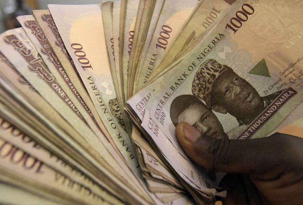 &nbsp;banconote naira, valuta della Nigeria