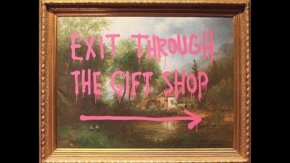&nbsp;Exit Throgh The Gift Shop 2009 Vandalised oil painting 115 x 147 cm