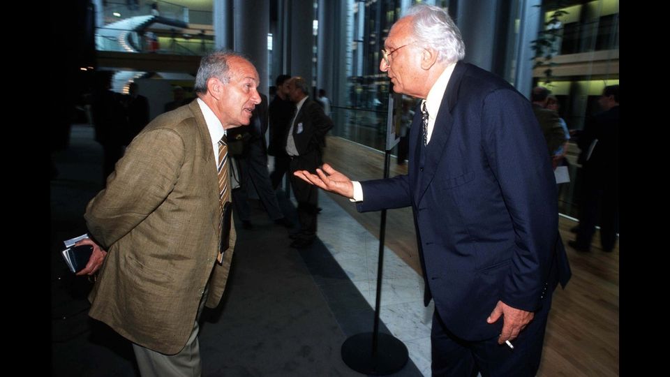 Marco Pannella con Fausto Bertinotti (imagoeconomica)&nbsp;