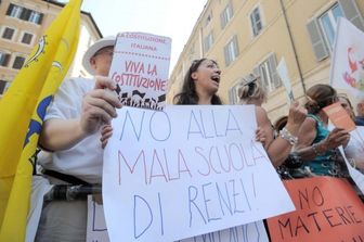 &nbsp;Scuola manifestazione contro la buona scuola