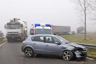 &nbsp; Incidente auto, schianto