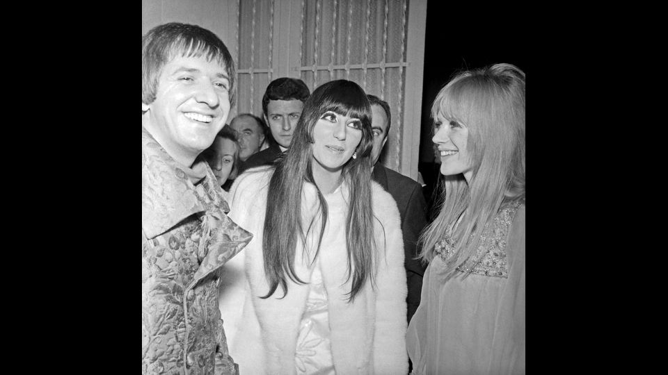 &nbsp;Cher a Sanremo nel 1967 insieme a Sonny Bono e Marianne Faithfull