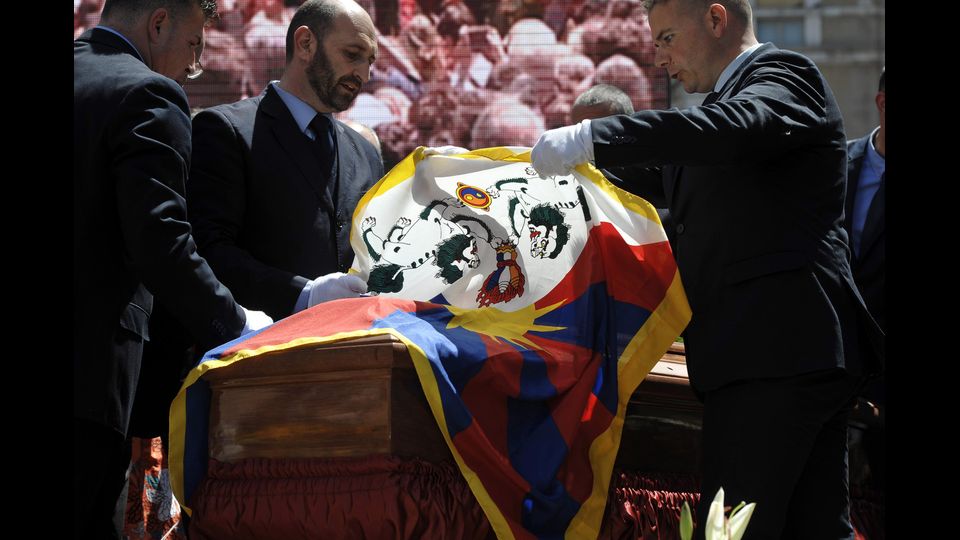 &nbsp; Pannella, l'addio a Piazza Navona&nbsp;(agf)