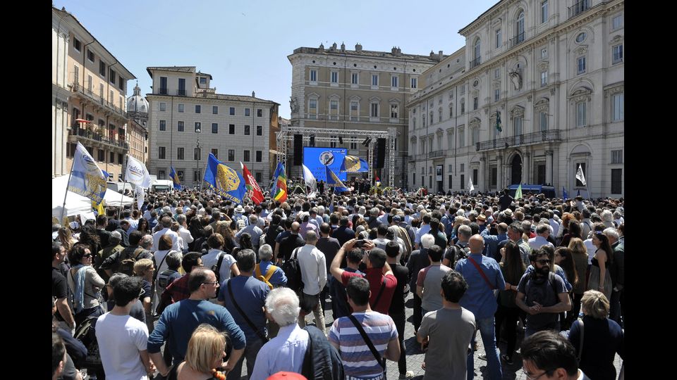 &nbsp; Pannella, l'addio a Piazza Navona&nbsp;(agf)