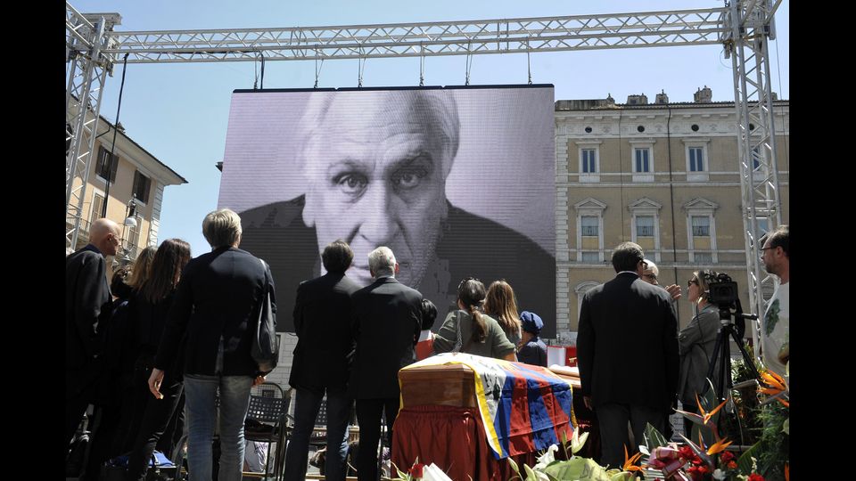 &nbsp; Pannella, l'addio a Piazza Navona&nbsp;(agf)