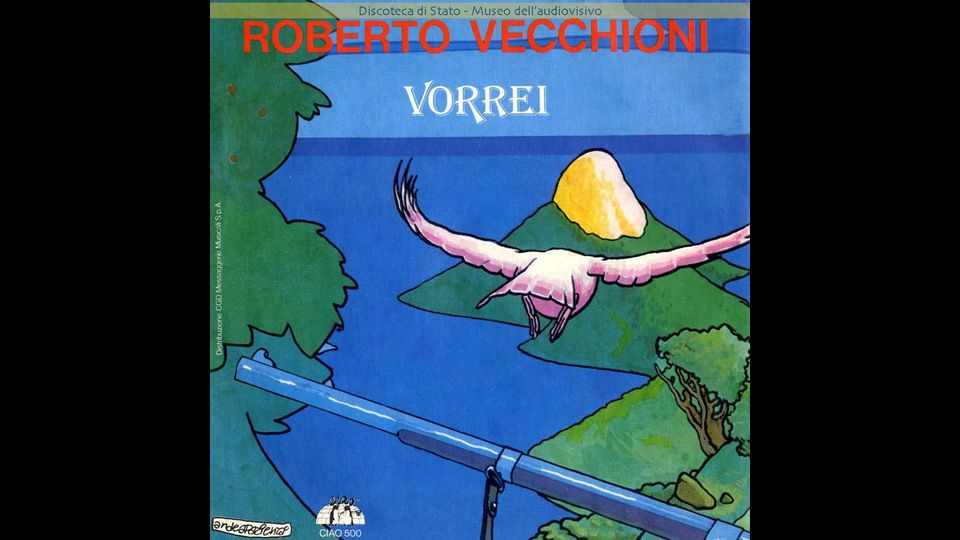 &nbsp;Copertina album di Roberto Vecchioni &quot;Signor Giudice/Vorrei&quot;