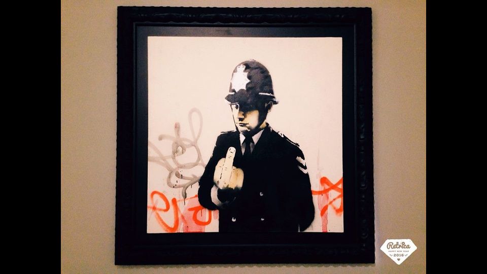 Le opere di Banksy in mostra a Roma a Palazzo Cipolla