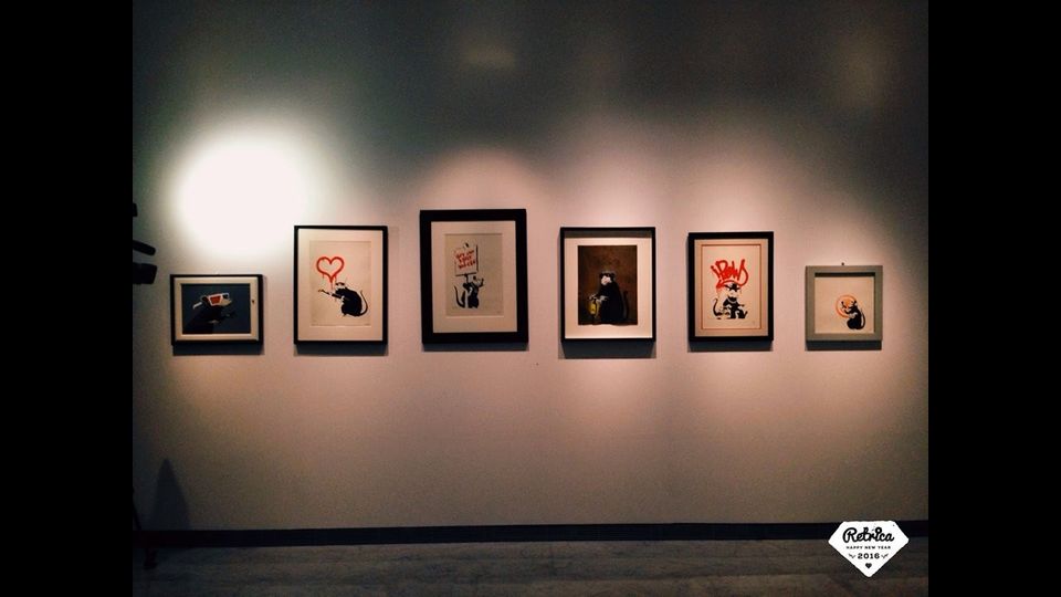 Le opere di Banksy in mostra a Roma a Palazzo Cipolla