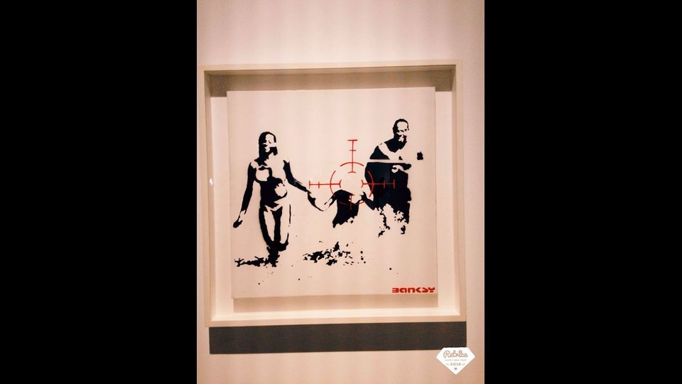 Le opere di Banksy in mostra a Roma a Palazzo Cipolla