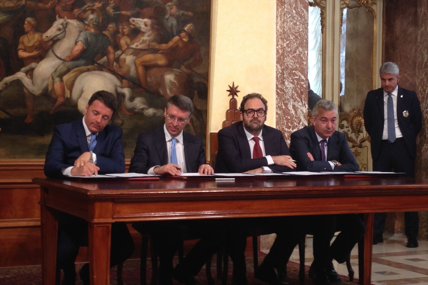 Renzi protocollo Bagnoli&nbsp;