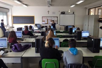 Una classe all'interno di una scuola italiana