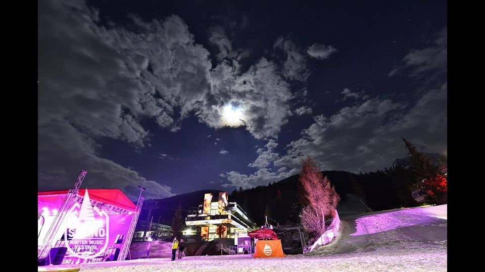 &nbsp; Effetto neve al So-sno Winter Music Festival&nbsp;(foto da Facebook)