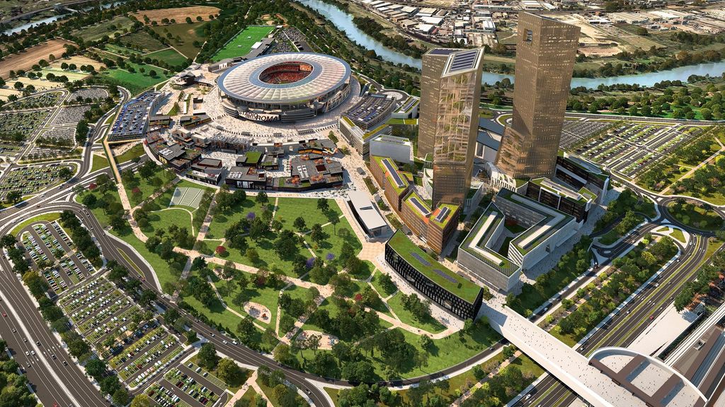 Stadio della Roma: il progetto definitivo Tor di Valle consegnato a Roma Capitale e Regione Lazio&nbsp;