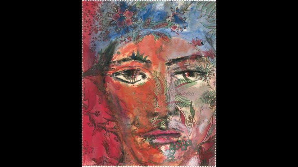 Ermione, 2014, acrilico su stoffa, 34 x 27 cm&nbsp;