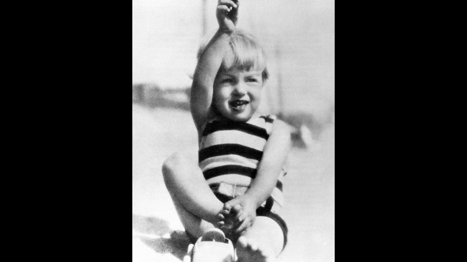 Marilyn Monroe durante l'infanzia&nbsp;