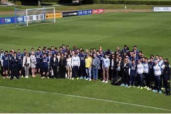 &nbsp;La nazionale italiana a Coverciano