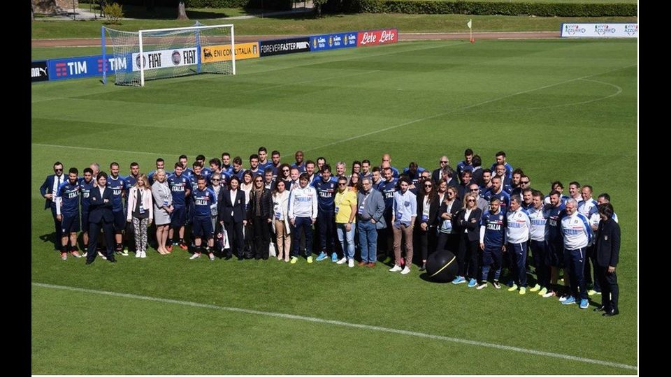 &nbsp;La nazionale italiana a Coverciano
