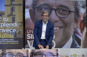 Giachetti conferenza stampa elezioni comunali