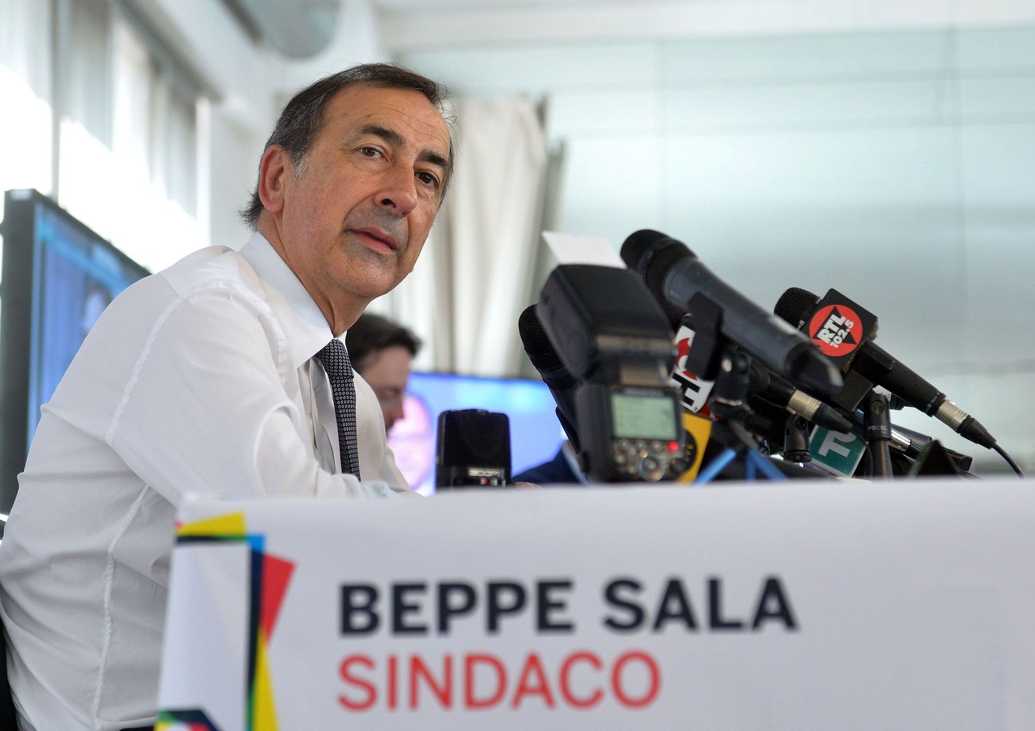 &nbsp;Beppe Sala conferenza stampa elezioni comunali