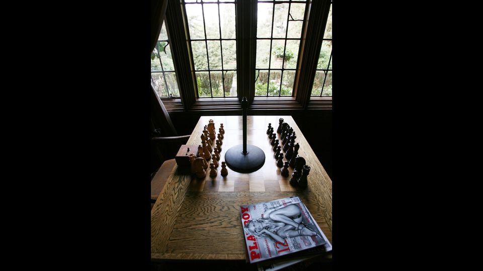 Un particolare dell'interno della villa (Afp)