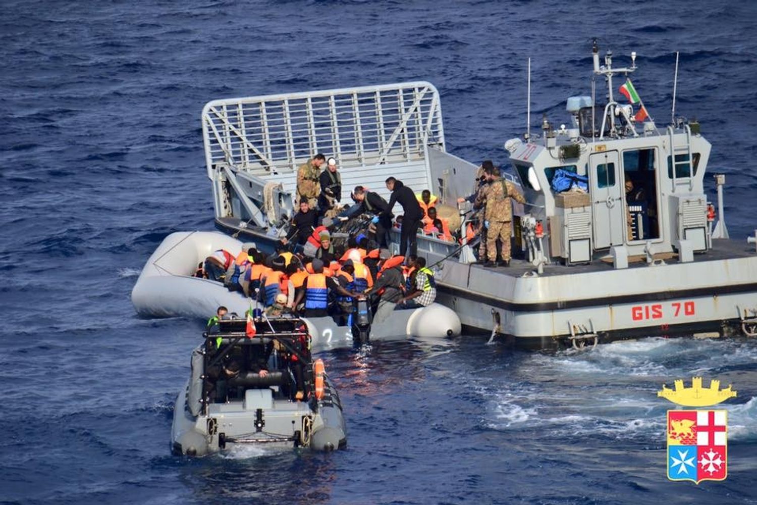 Salvataggio di migranti in mare