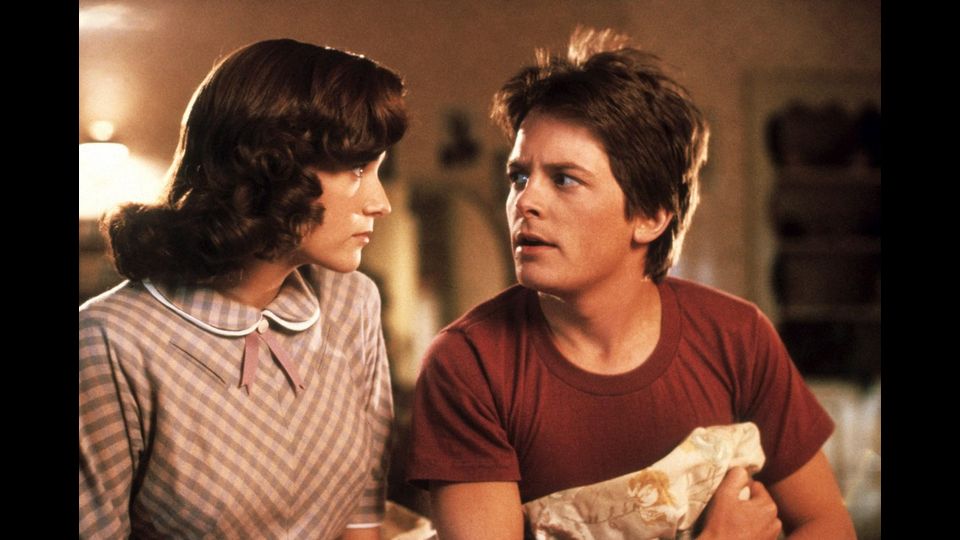 &nbsp;1985: l'attore in una scena del film &quot;Ritorno al futuro&quot; (Afp)