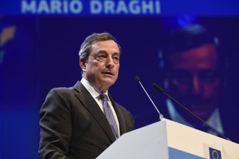 Draghi (foto Afp)