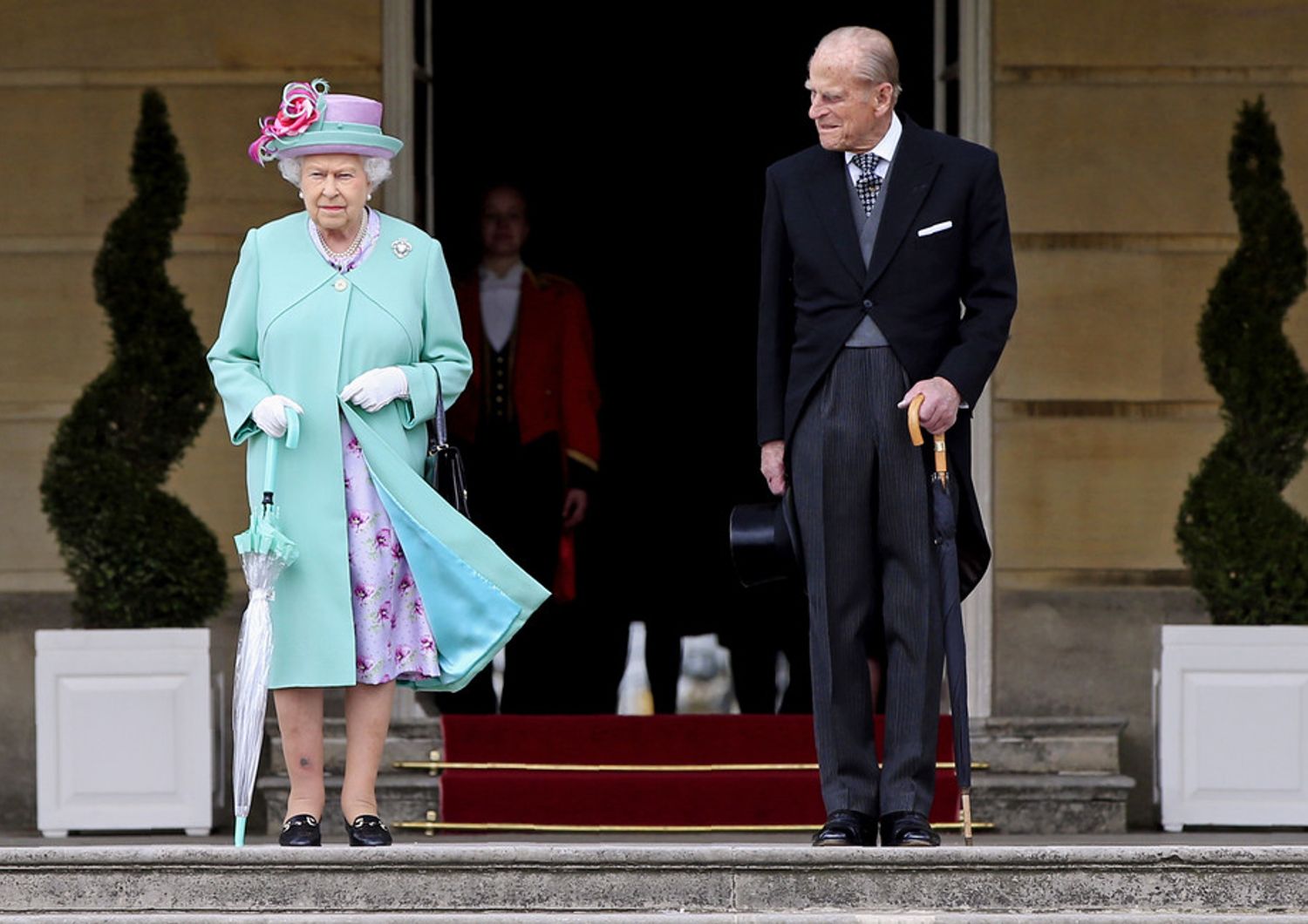 Filippo e la regina Elisabetta (Afp)&nbsp;