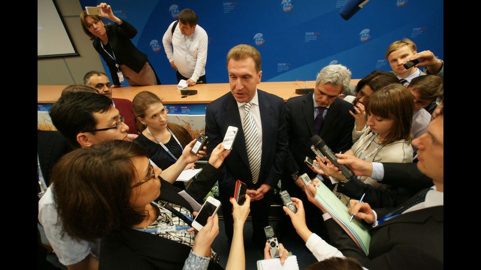 SPIEF 2014 - il vice primo ministro russo Shuvalov&nbsp;