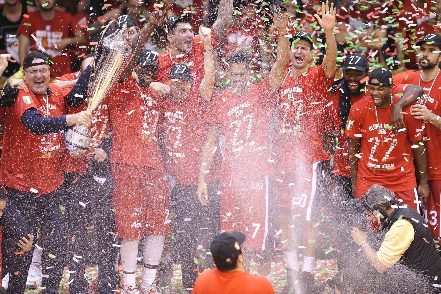 &nbsp;Olimpia milano basket scudetto (twitter)