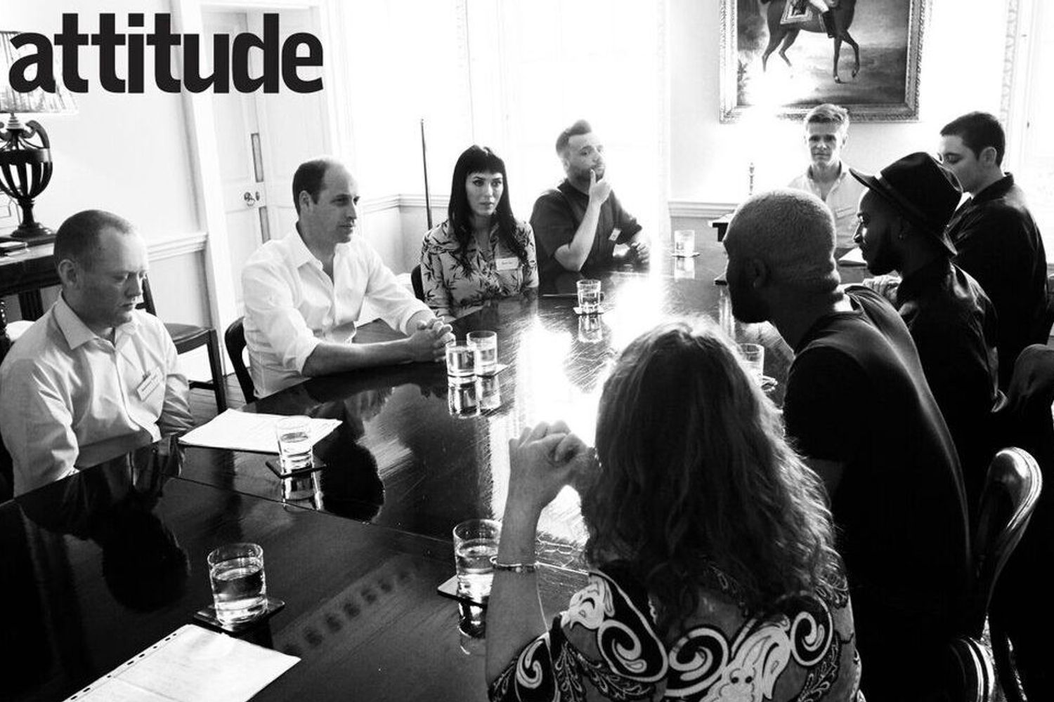 &nbsp;principe william, rivista gay attitude