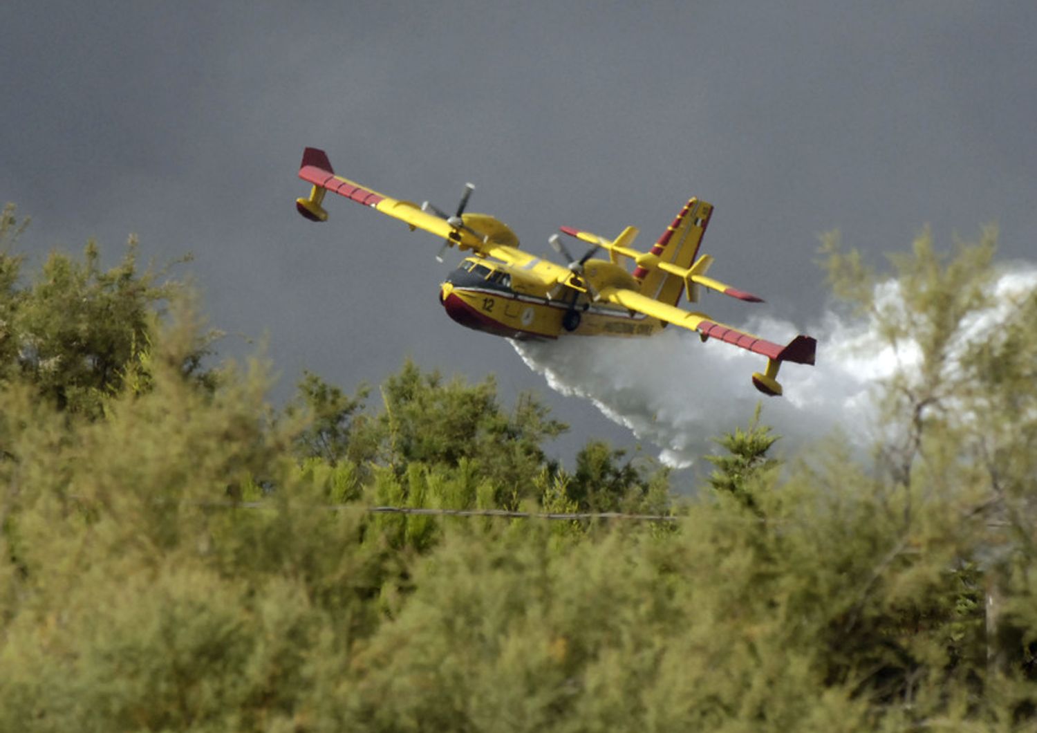 &nbsp;Incendi boschivi Canadair Protezione civile (Agf)