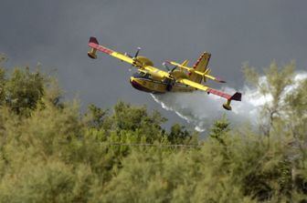 Incendi boschivi Canadair Protezione civile (Agf)