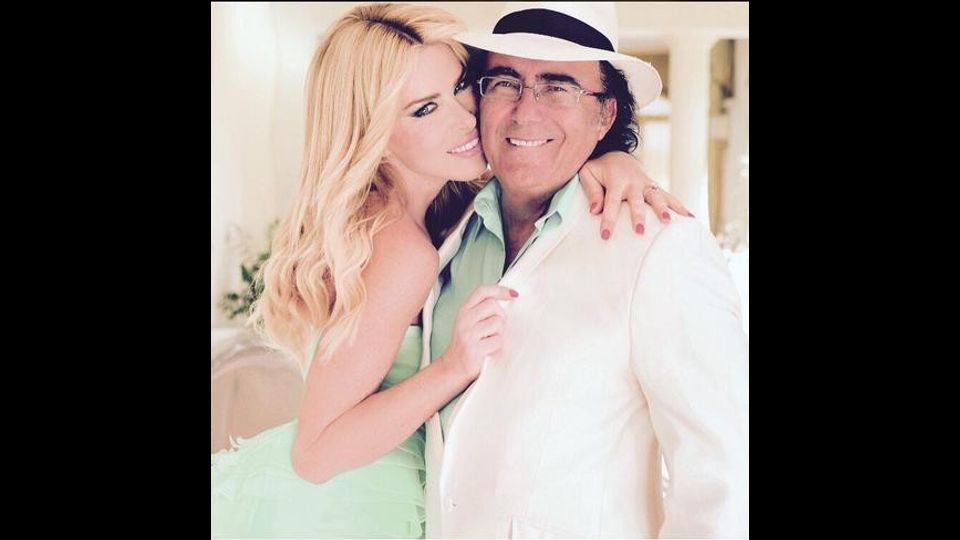 &nbsp;Al Bano e Loredana Lecciso sposi (foto da Twitter)