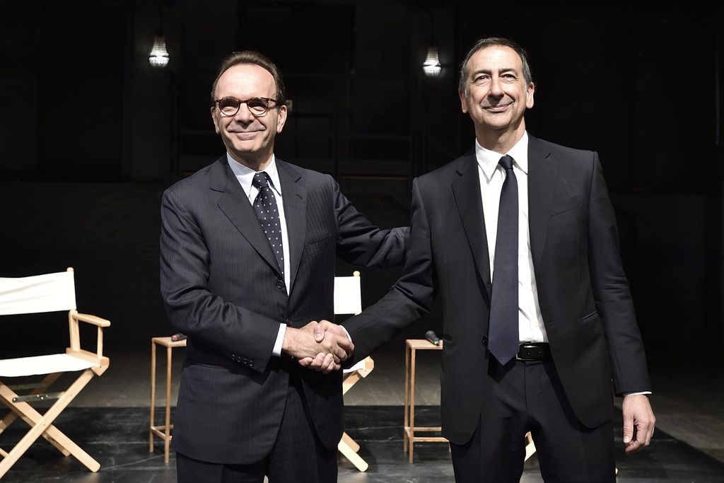 &nbsp;Comunale 2016 Milano Stefano Parisi Giuseppe Sala - agf