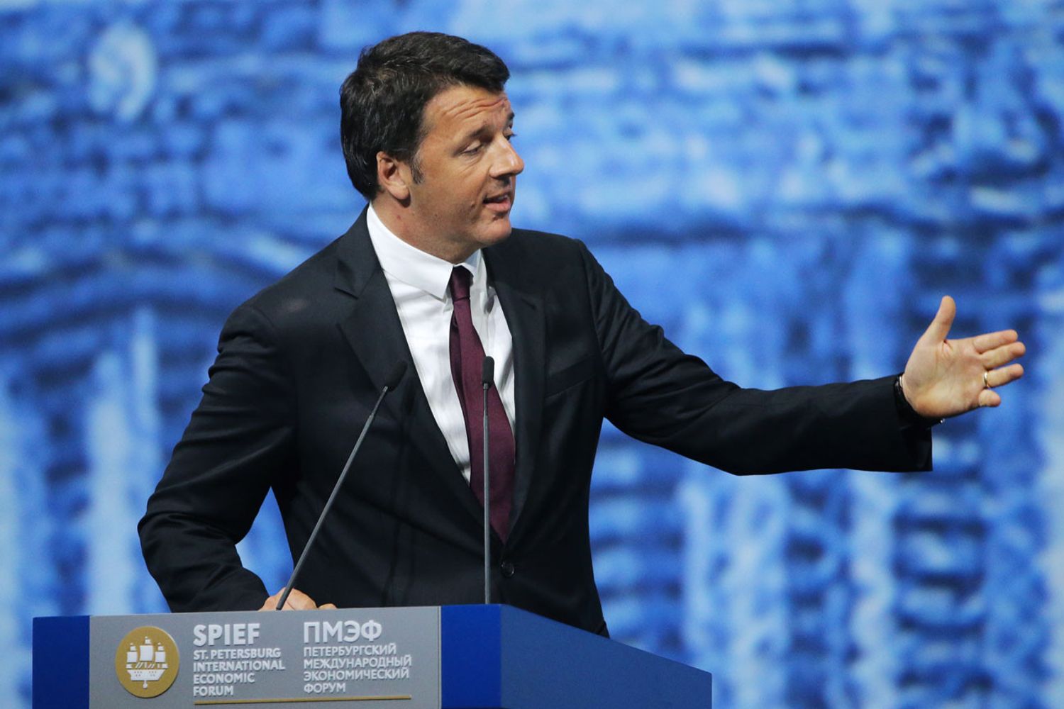 Renzi alla plenaria dello SPIEF&nbsp;