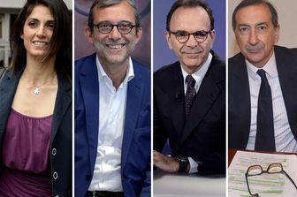 raggi - giachetti - parisi - sala&nbsp;