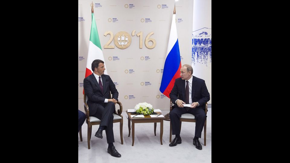 &nbsp;Renzi a colloquio con il presidente russo Putin