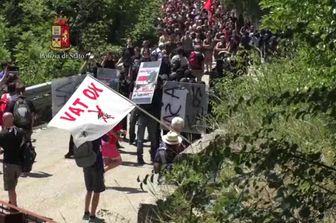 scontri no tav Chiomonte&nbsp;
