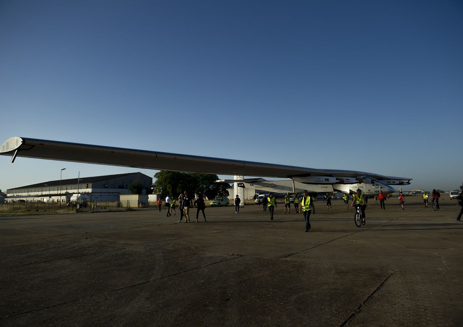 Solar Impulse atterraggio Siviglia (Afp)