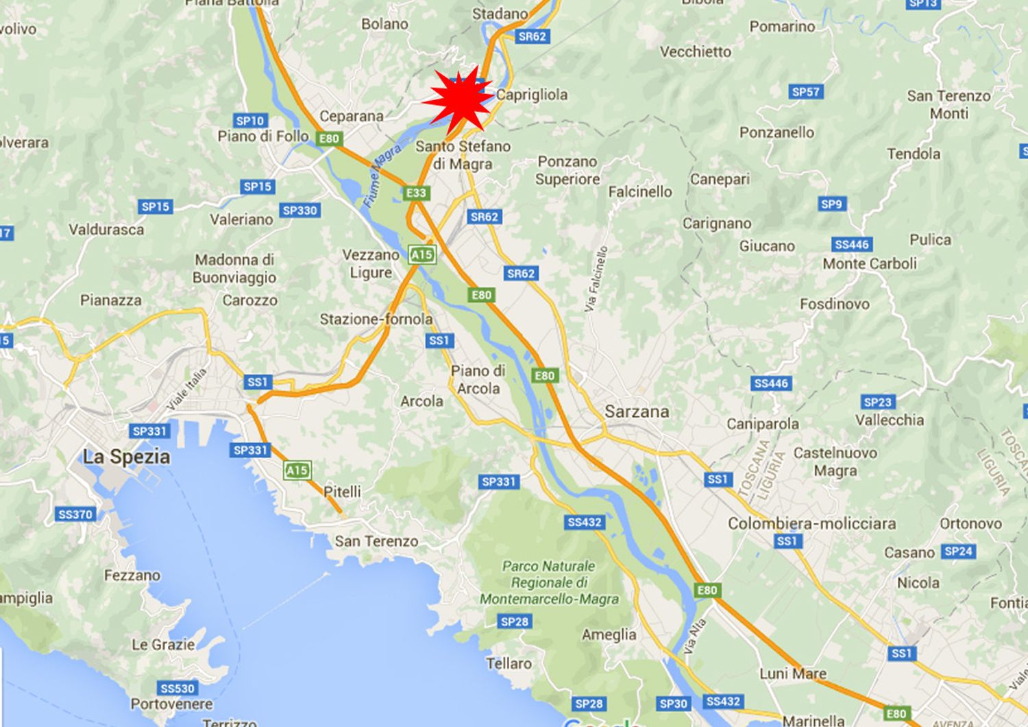 Terremoto La Spezia